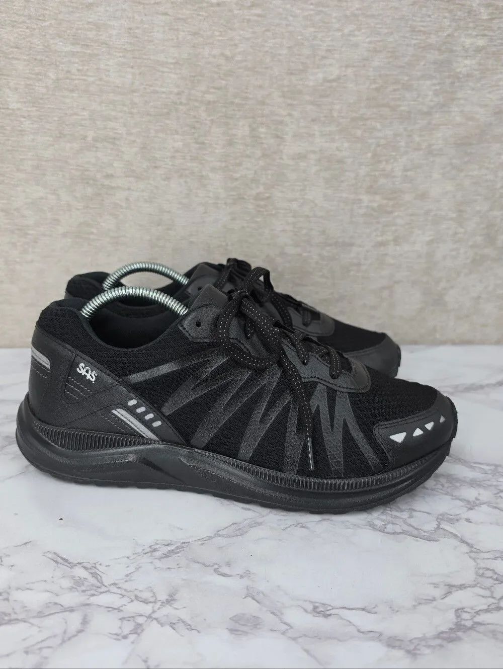 SAS Pursuit Sport Sneaker Black Athletic Walking Shoes Men's 9.5 4E Double Wide